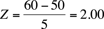 Computing a Z-score (mechanical aptitude test)