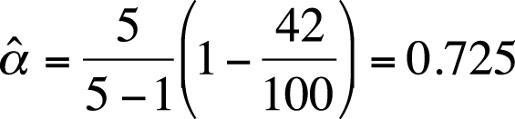 Calculating Cronbach’s alpha