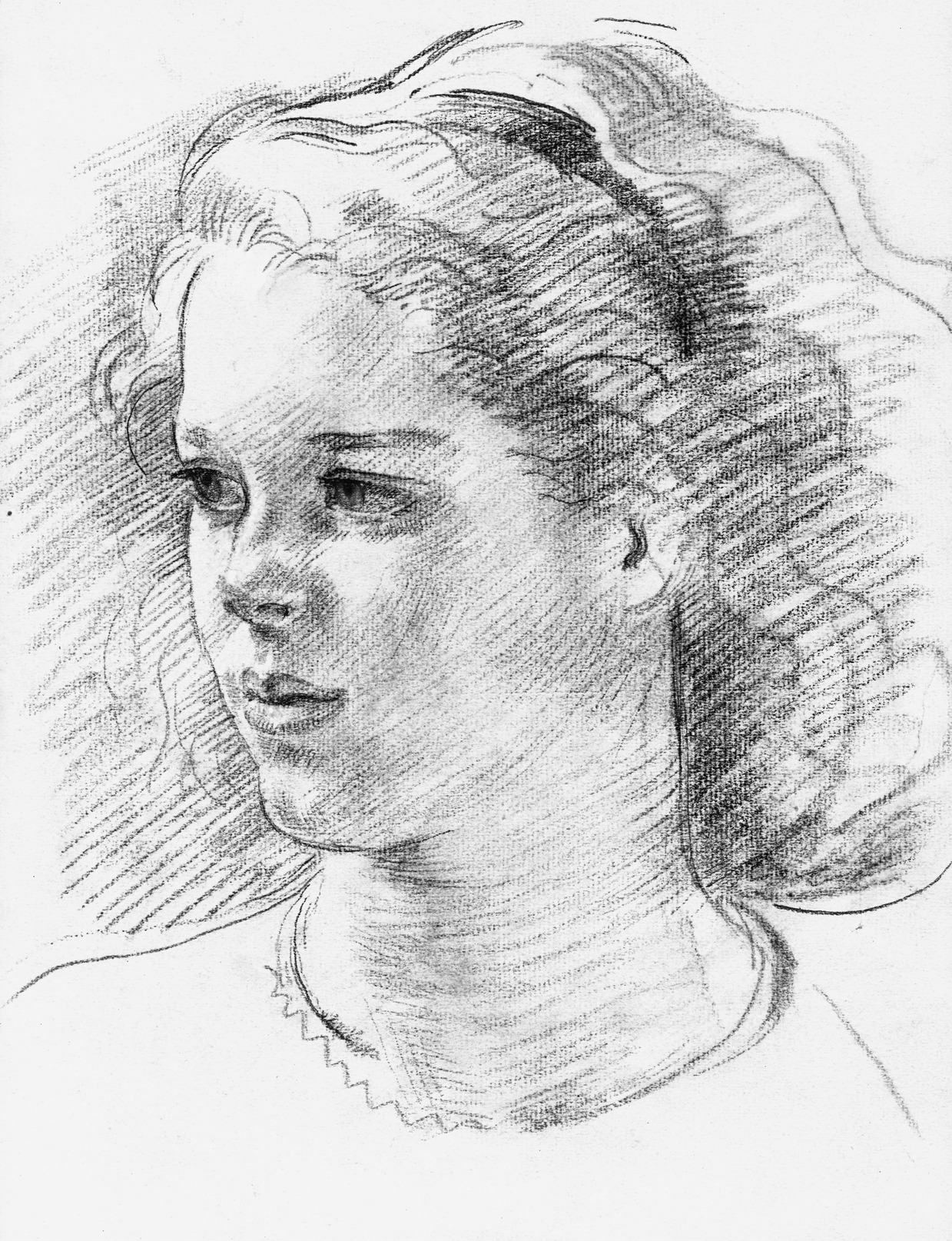 Age twelve, by Henry Lamb, who was married to Frank’s sister, Pansy. I spent a great deal of time at their house at Coombe Bissett near Salisbury with my cousin Henrietta Lamb.   Henry Lamb Estate