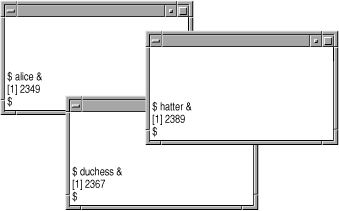 Background jobs in multiple windows