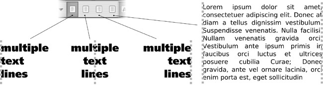 Text alignment and justification