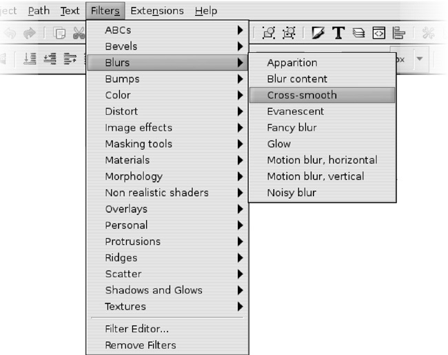 Preset filter effects