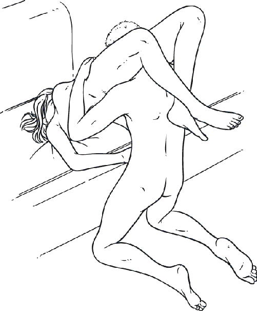 Oral sex position, bottoms up