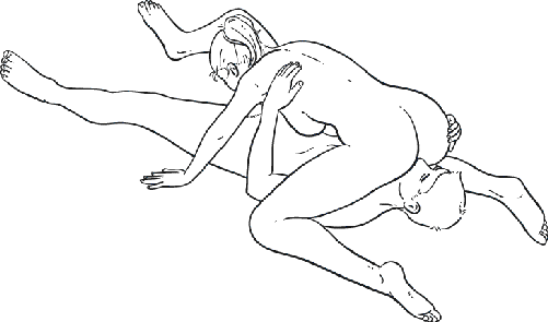 Illustration of 69, an oral sex position