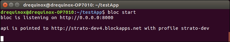 Application development and deployment using BlockApps