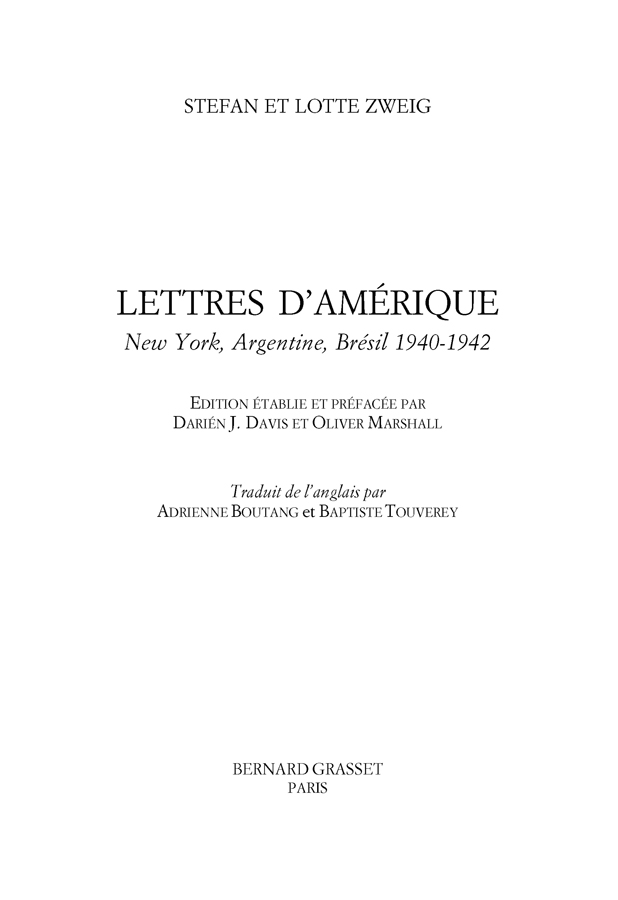 : Lettres d’Amérique