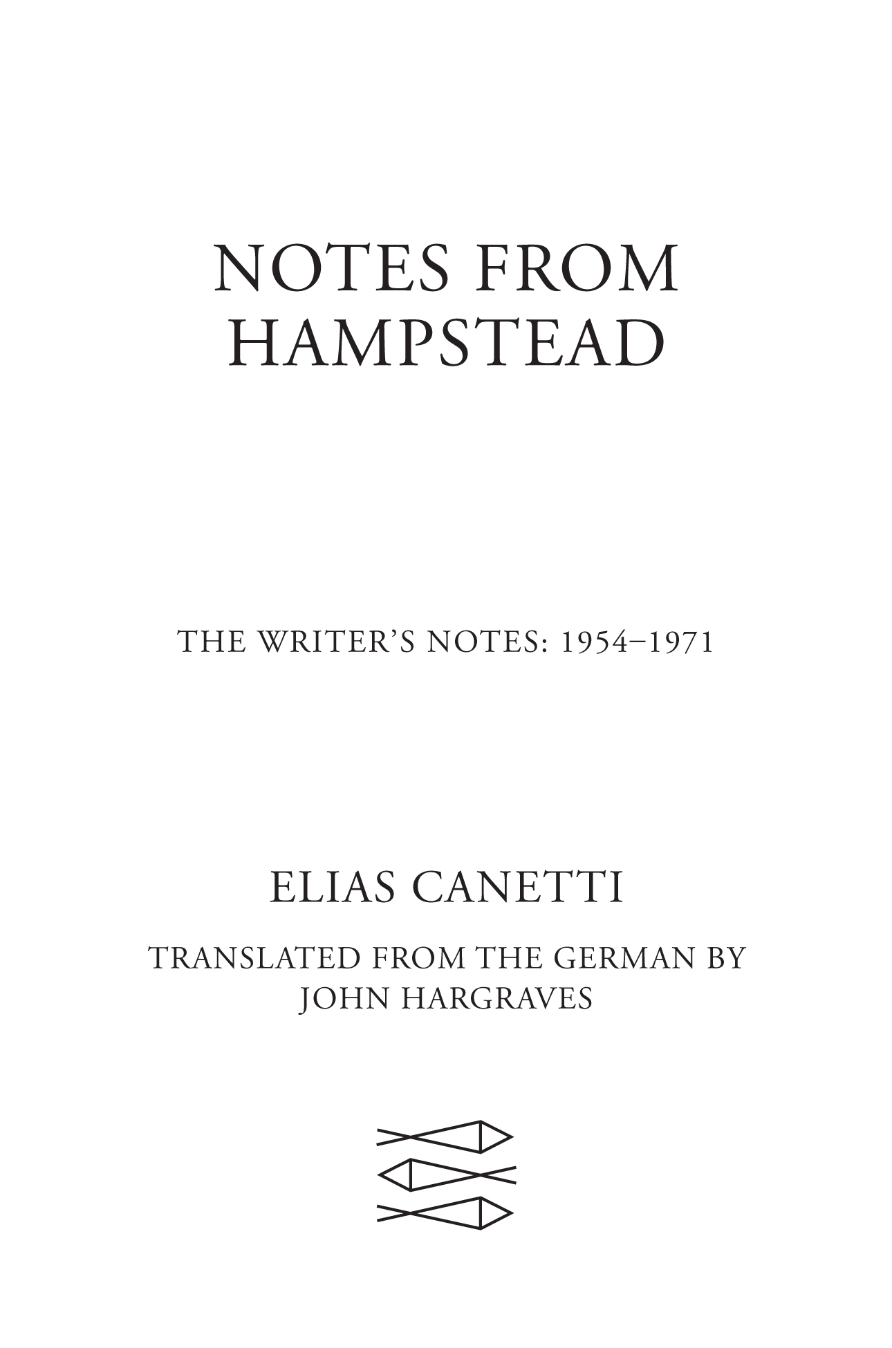 Notes from Hampstead by Elias Canetti