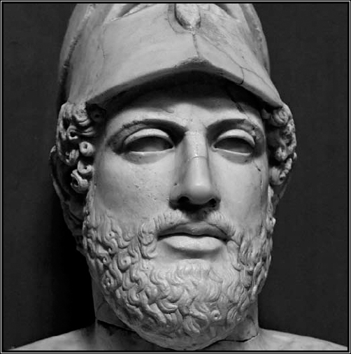 Marble bust of Pericles, copy of Ktesilas.