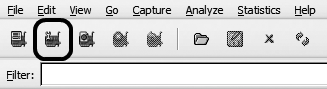 Capture Options toolbar button