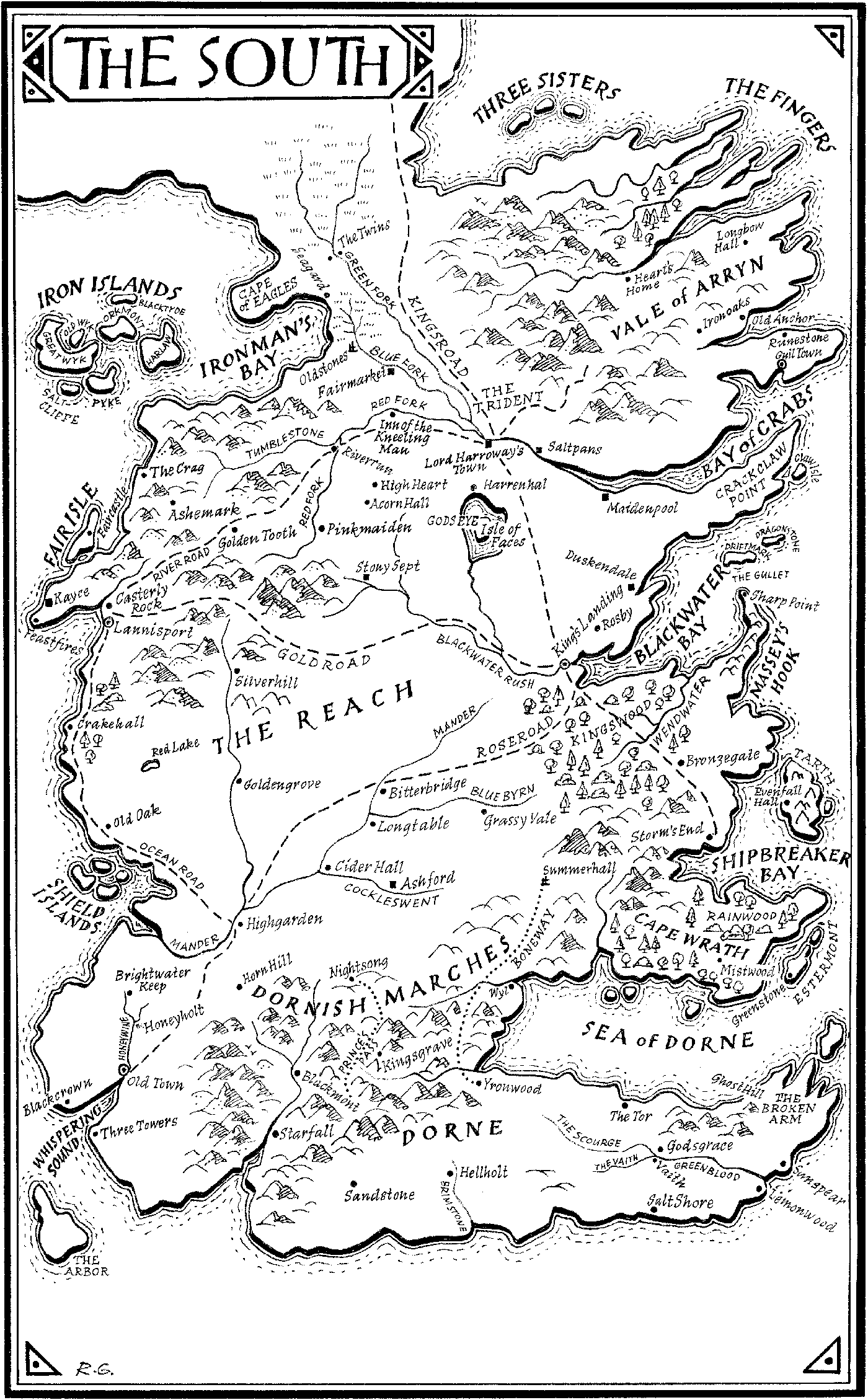 Map of The South