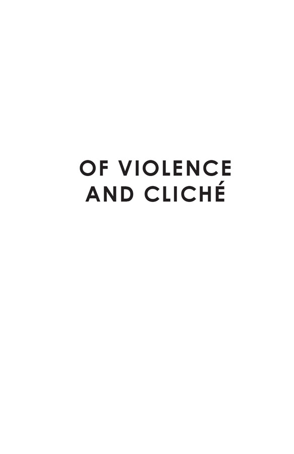 Half Title of Of Violence and Cliché