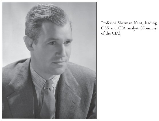 Image: Professor Sherman Kent, leading OSS and CIA analyst (Courtesy of the CIA).