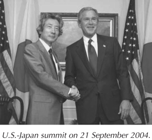 U.S.–Japan summit on 21 September 2004.