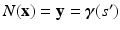 
$$N(\mathbf{x}) = \mathbf{y} = \boldsymbol{\gamma }(s')$$
