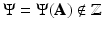 
$$\Psi = \Psi (\mathbf{A})\notin \mathbb{Z}$$
