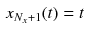 $$\begin{aligned} x_{N_x +1}(t)&= t \end{aligned}$$