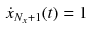 $$\begin{aligned} \dot{x}_{N_x +1}(t)&= 1 \end{aligned}$$