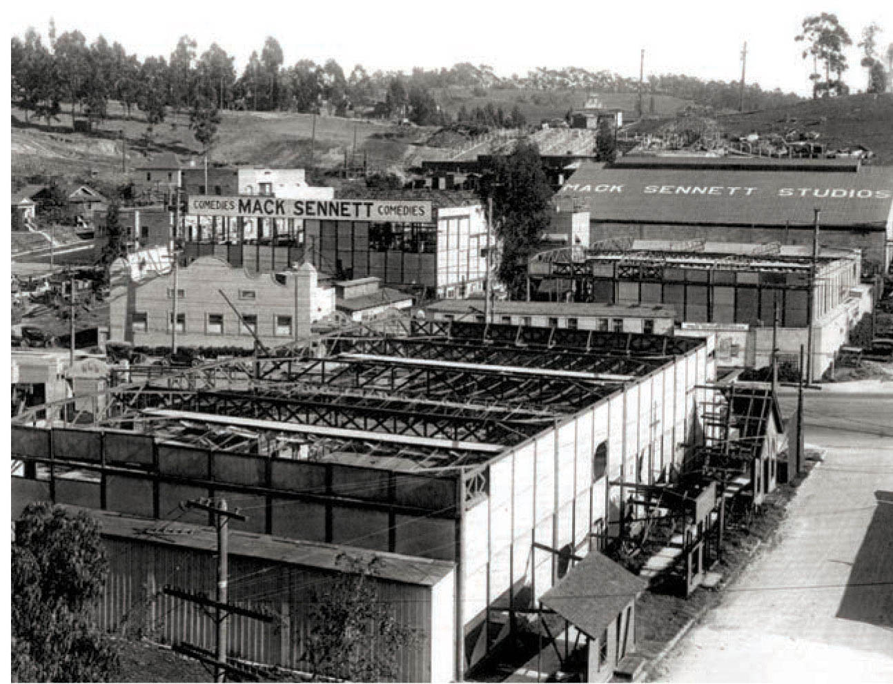 Mack Sennett’s studio in the Edendale section of Los Angeles.