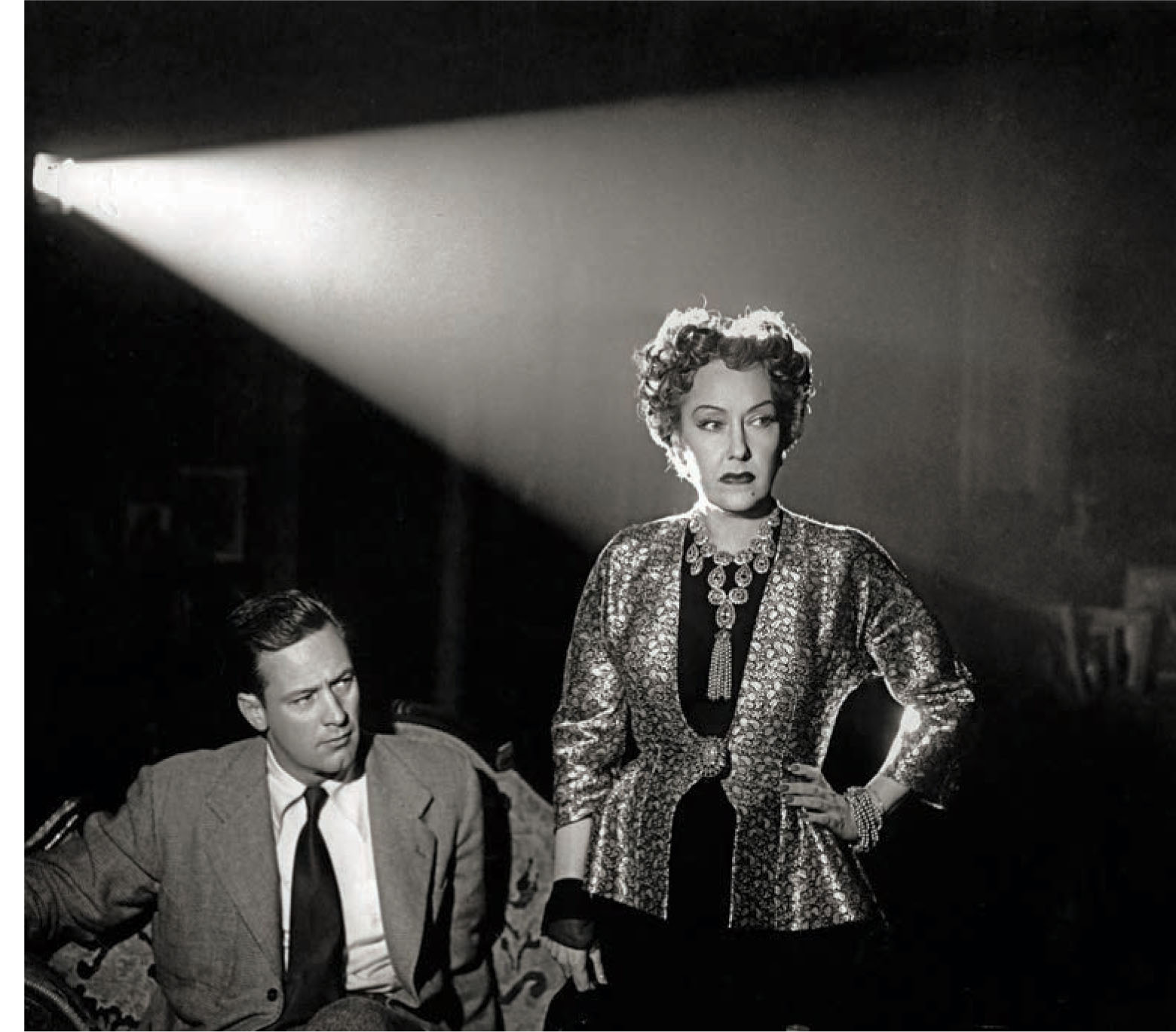 William Holden and Gloria Swanson in Sunset Boulevard (1950).