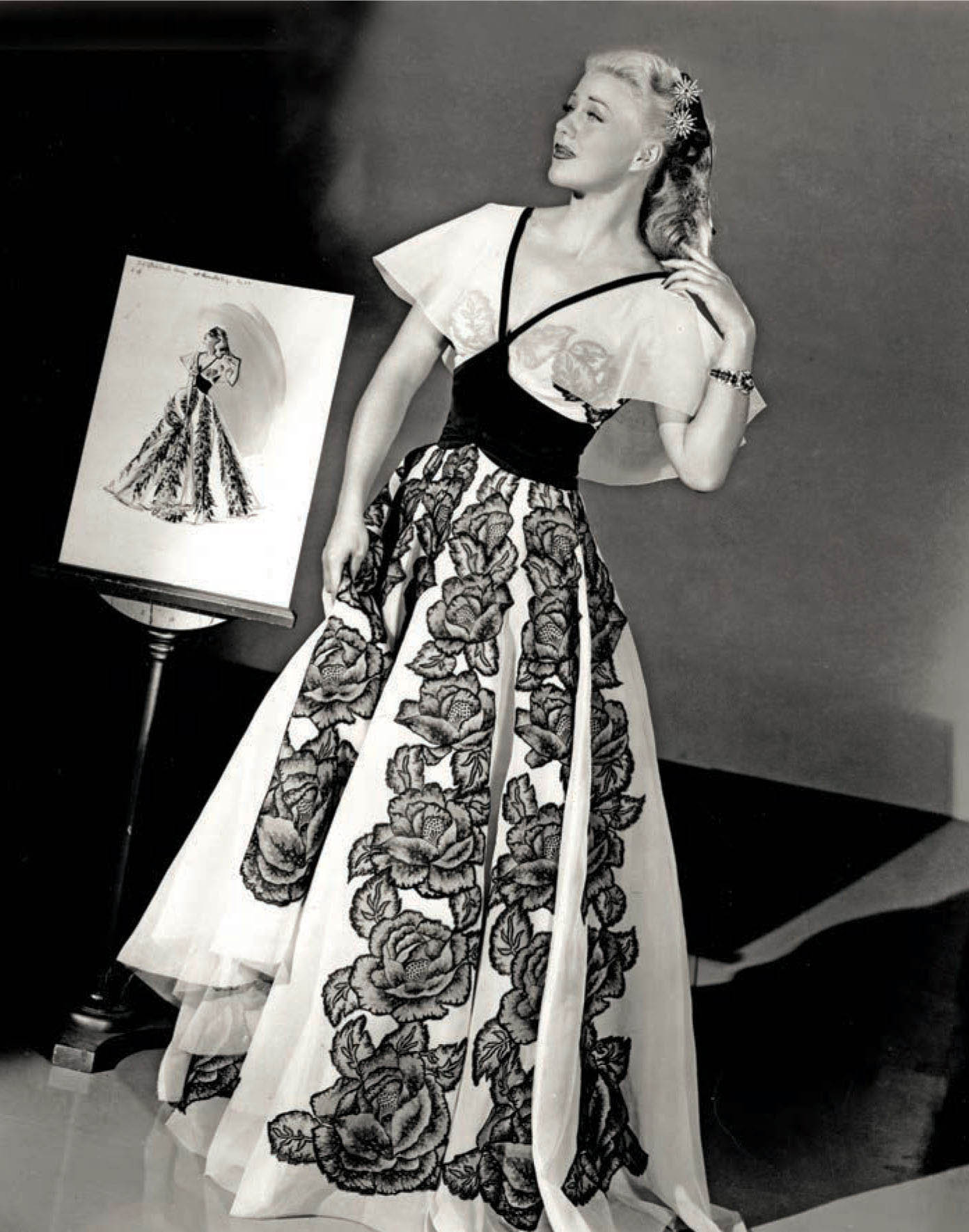 Ginger Rogers wearing a Jean Louis gown for It Had to Be You (1947).