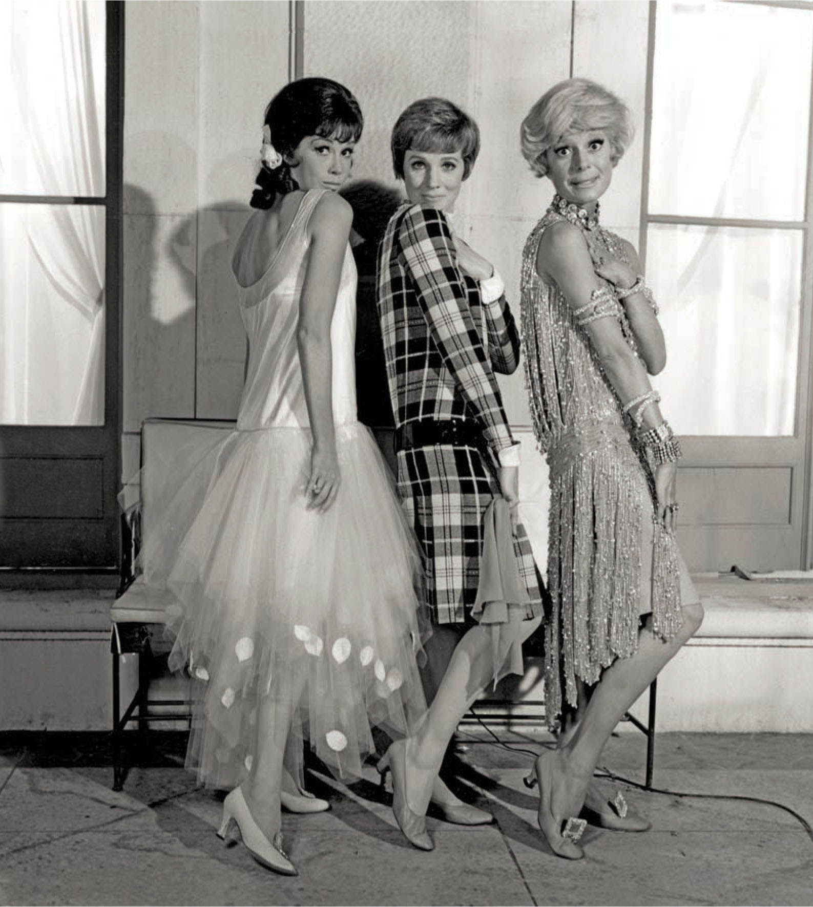 Mary Tyler Moore, Julie Andrews, and Carol Channing in Thoroughly Modern Millie (1967).