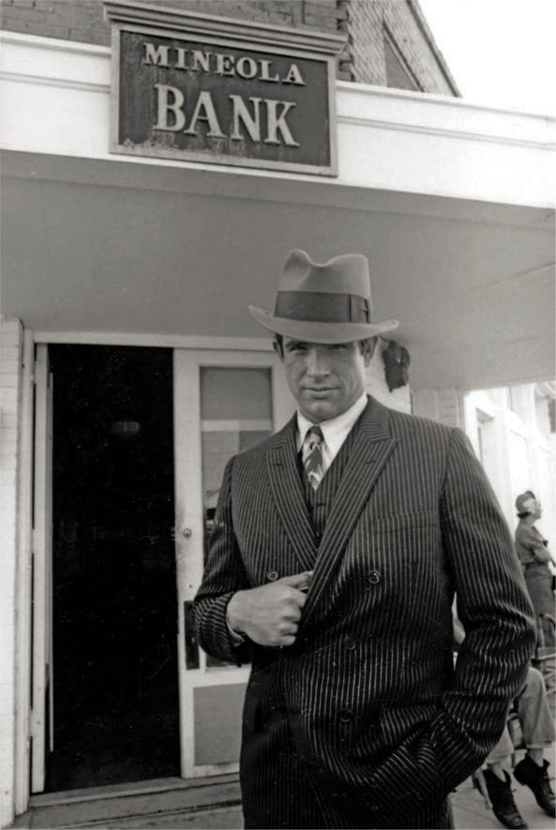 Warren Beatty in Bonnie and Clyde.