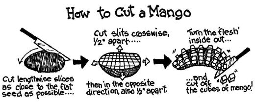 Figure 11-2: Cutting a mango.