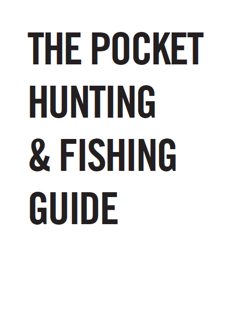 Half Title of Pocket Hunting & Fishing Guide