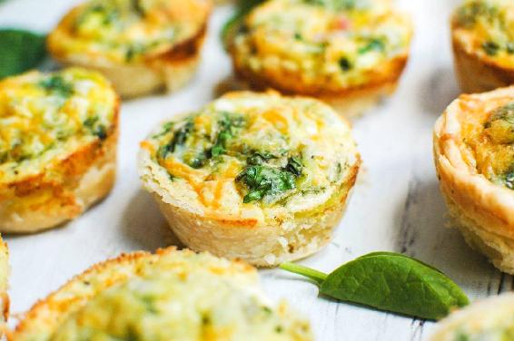 Ham and Spinach Mini Quiches - For the Love of Gourmet