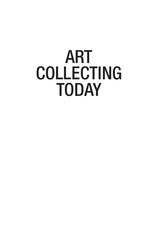 Half Title of Art Collecting Today