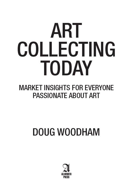 Title Page of Art Collecting Today