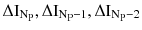 $$ \Delta \text{I}_{{\text{N}_{\text{P}} }} ,\Delta \text{I}_{{\text{N}_{\text{P}} - 1}} ,\Delta \text{I}_{{\text{N}_{\text{P}} - 2}} $$