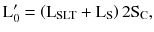 $$ {\text{L}}_{0}^{\prime} = \left({{\text{L}}_{\text{SLT}} + {\text{L}}_{\text{S}} } \right)2{\text{S}}_{\text{C}}, $$