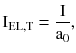 $$ {\text{I}}_{\text{EL,T}} =\frac{\text{I}}{{{\text{a}}_{0} }}, $$