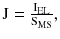 $$ {\text{J}} = \frac{{{\text{I}}_{\text{EL}}}}{{{\text{S}}_{\text{MS}}}}, $$