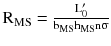 $$ {\text{R}}_{\text{MS}} = \frac{{{\text{L}}_{0}^{\prime} }}{{{\text{b}}_{\text{MS}} {\text{h}}_{\text{MS}} {\text{n}}{\upsigma }}} $$