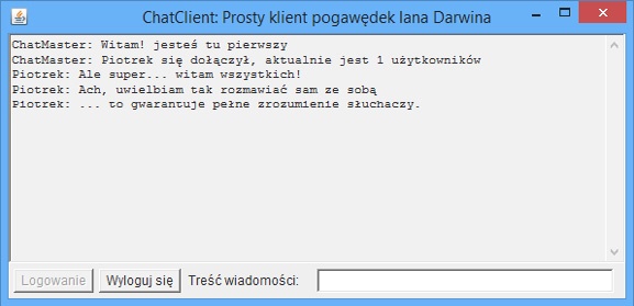 Klient pogawędek w działaniu