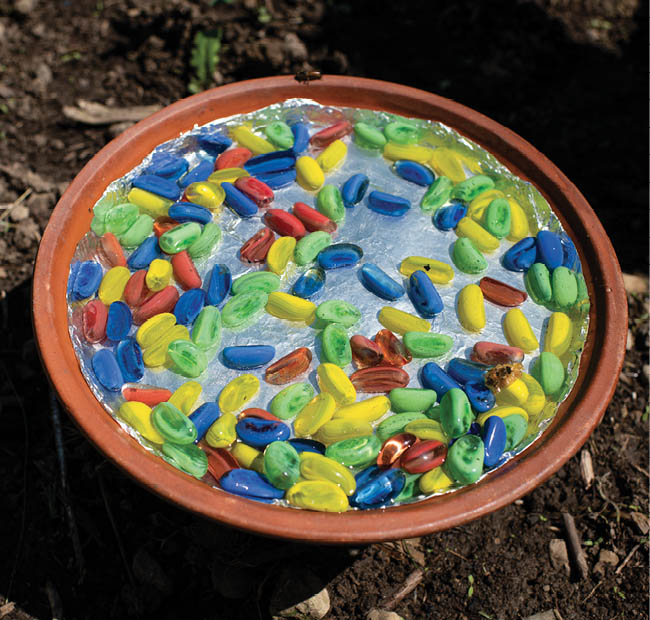 A homemade bee fountain.