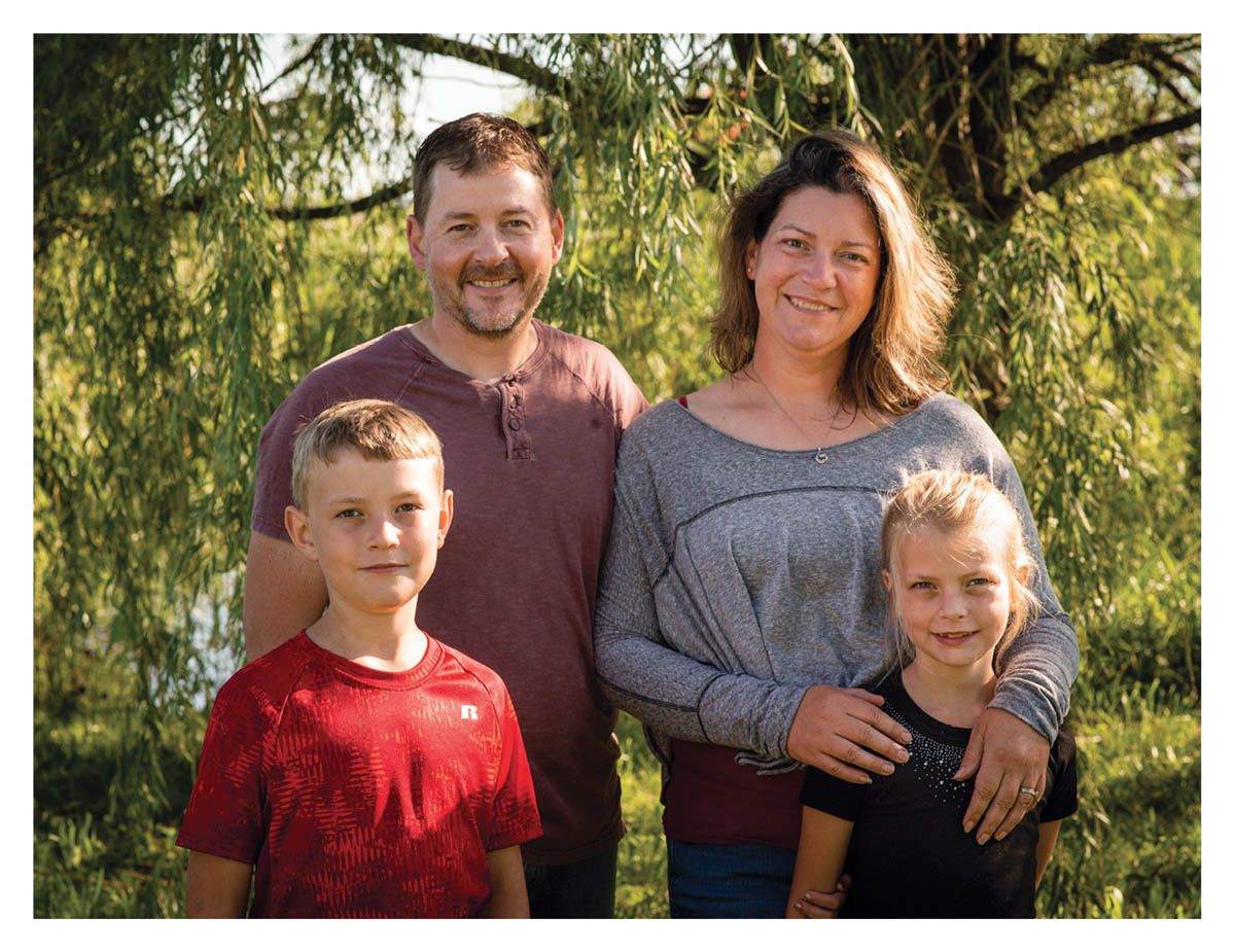 The author and her family.