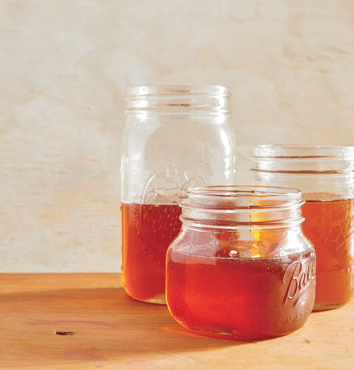 Several jars of honey.