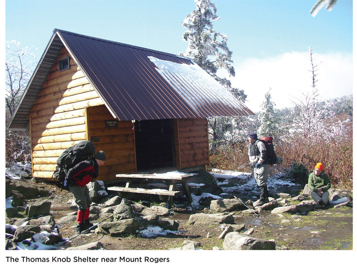 The Thomas Knob Shelter near Mount Rogers