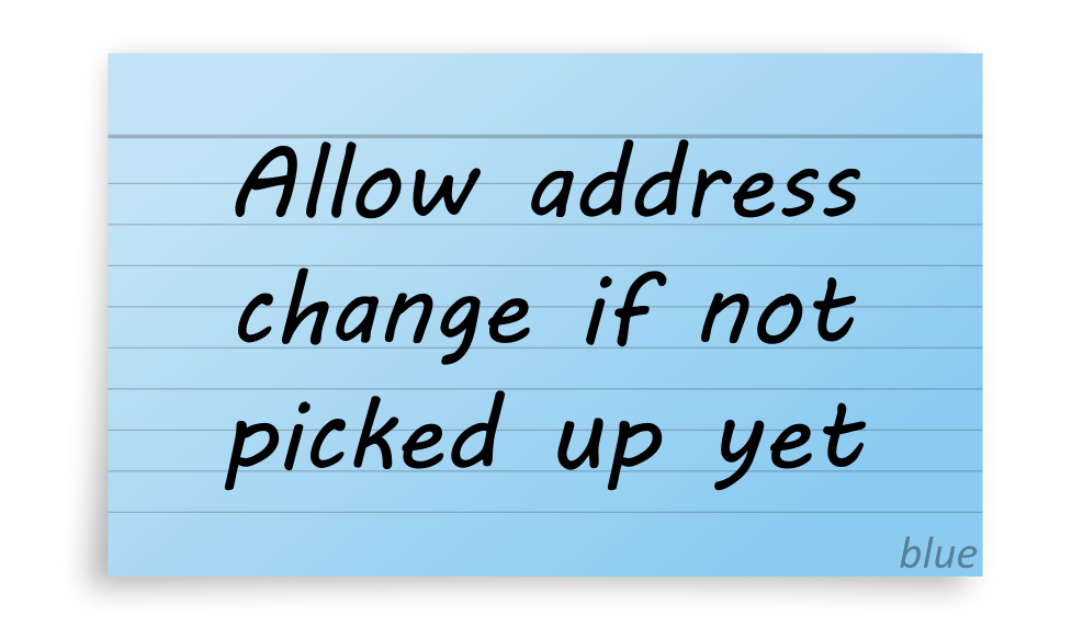 Figure 16 -- Address change rule