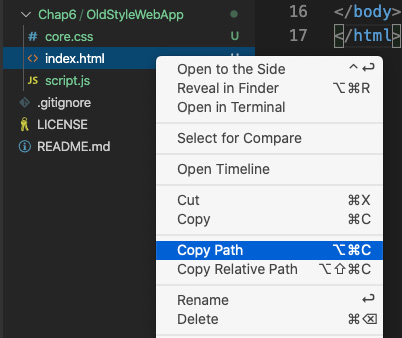 Figure 6.1 – Copy index.html
