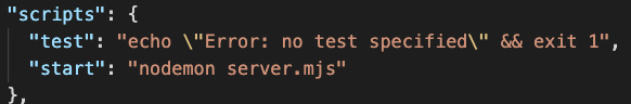 Figure 8.18 – package.json "scripts" section
