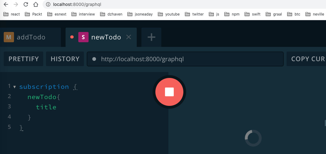 Figure 9.6 – The newTodo subscription
