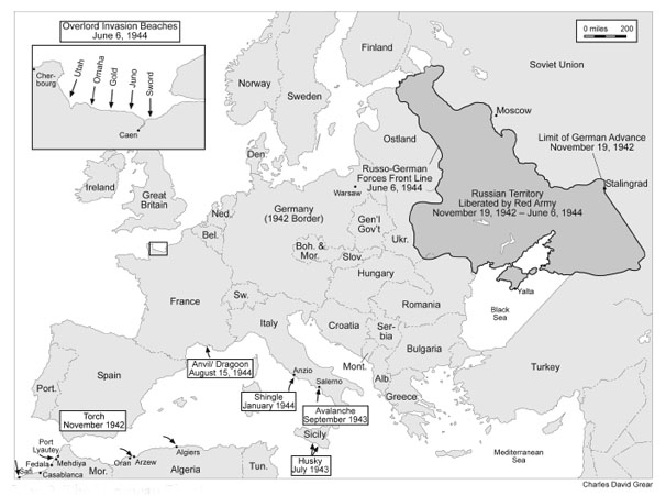 Map 2. The European Theater