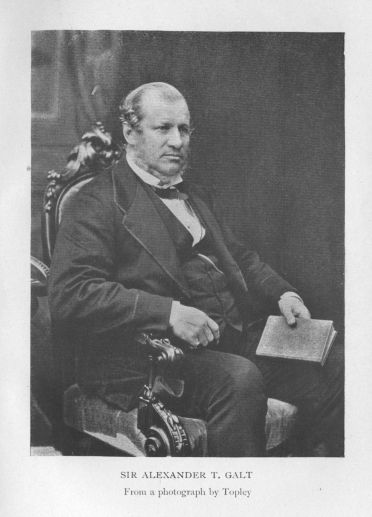 Sir Alexander T. Galt. From a photograph by Topley.