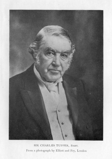 Sir Charles Tupper, Bart. From a photograph by Elliott and Fry, London.