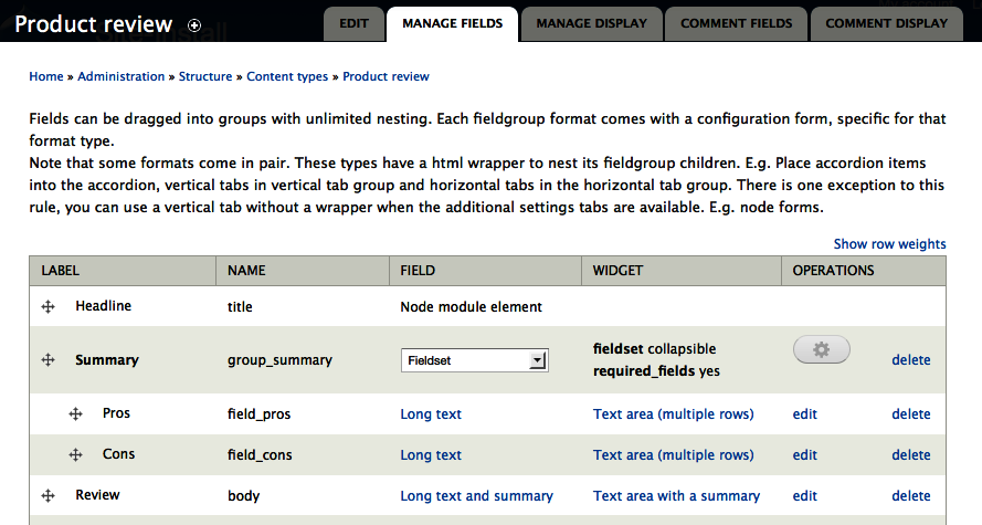 The Fieldgroup module allows grouping multiple fields together