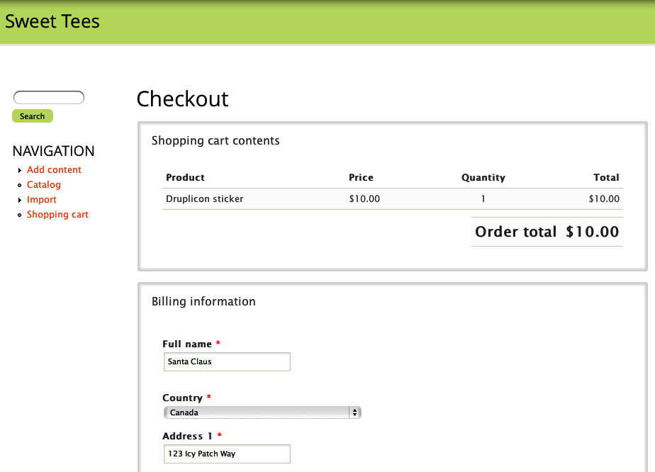 Checkout panes are provided by the Checkout module